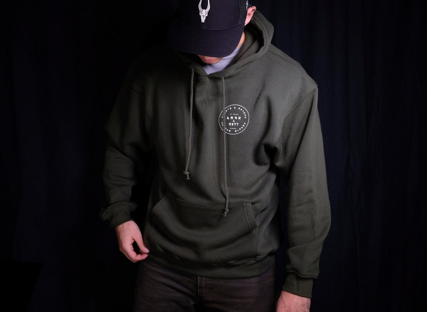 Green Heavy Weight Pullover Hoodie- Made in the USA