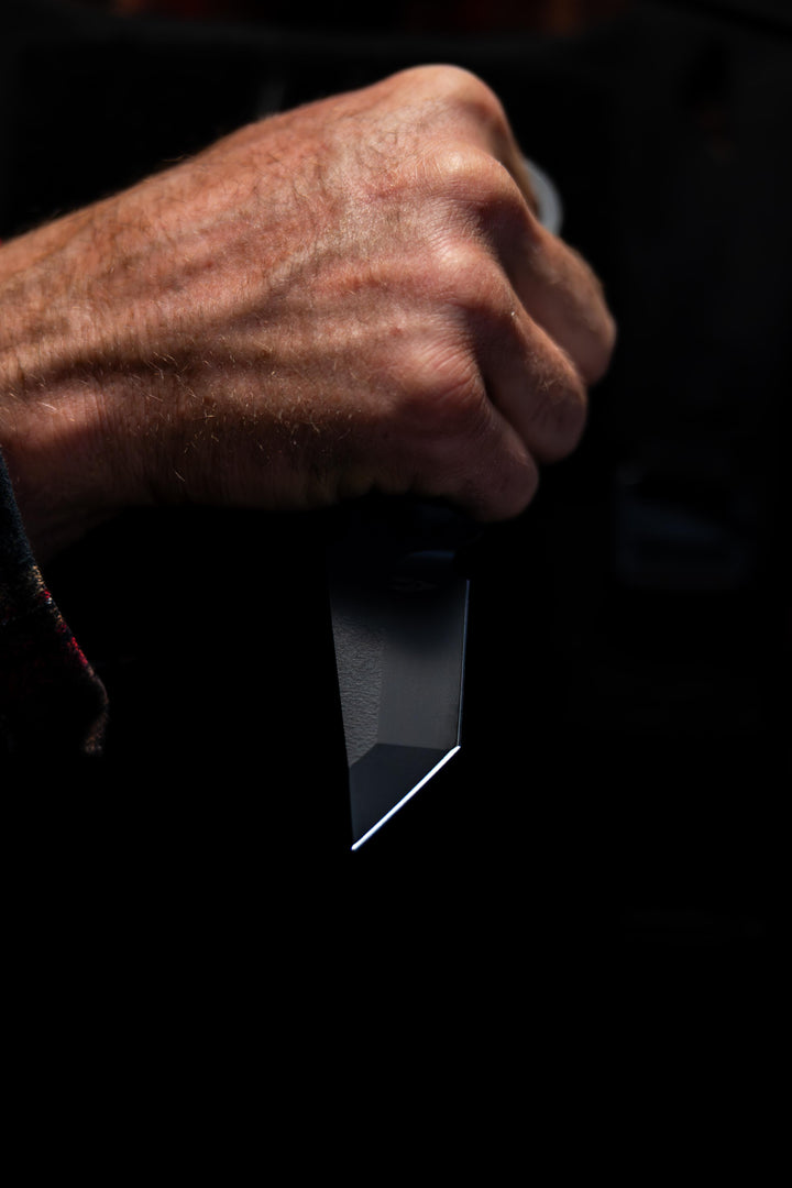 Blacked Out Ringed Tanto