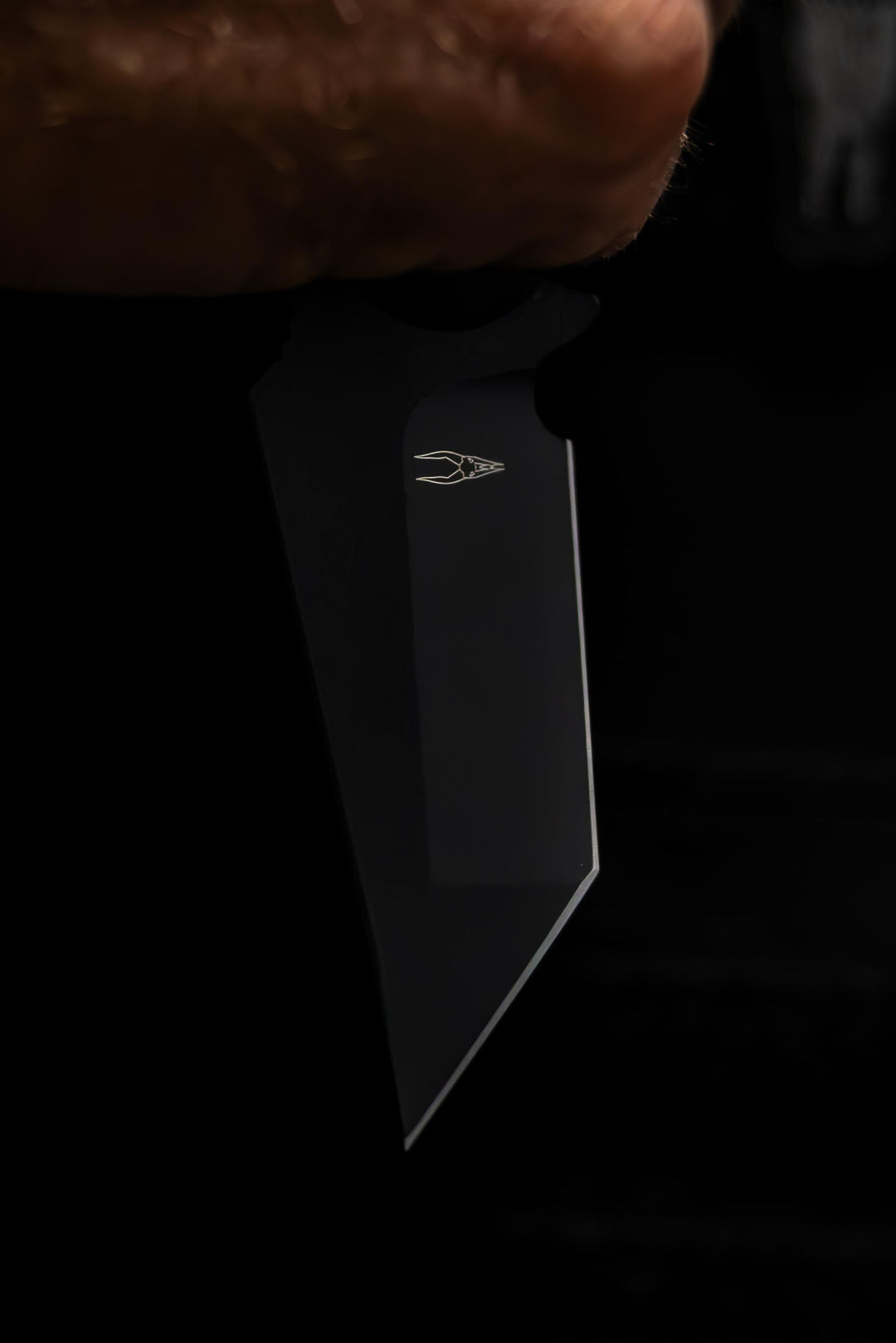 Blacked Out Ringed Tanto