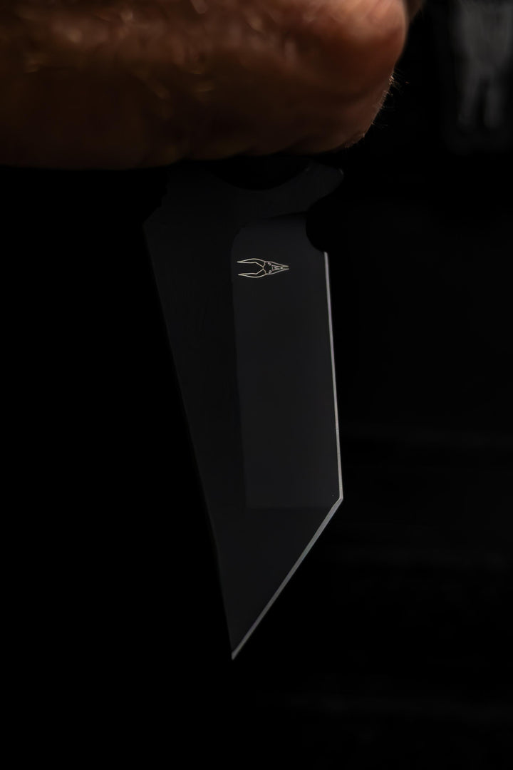 Blacked Out Ringed Tanto