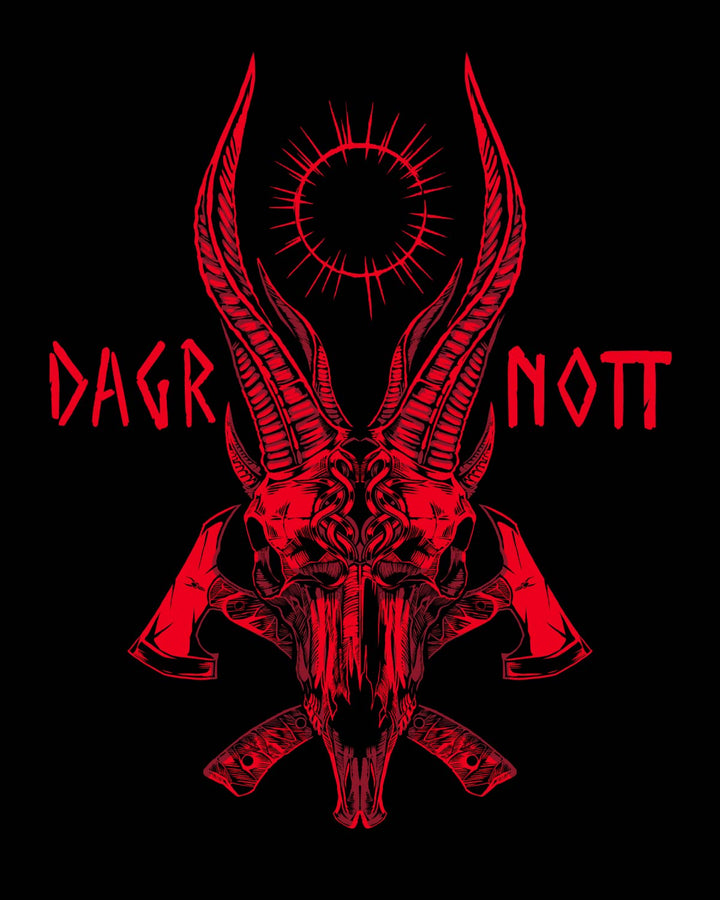 Ibex Skull Dagr & Nott T Shirt