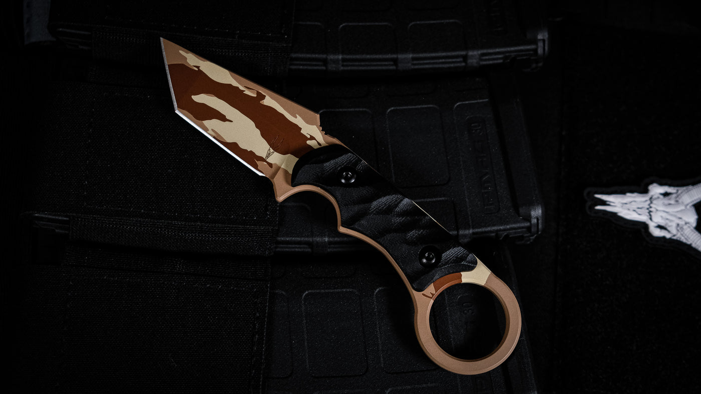 Desert Tiger Stripe Ringed Tanto