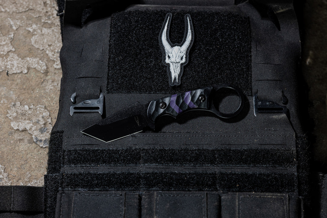 Purple Arrowhead Ringed Tanto