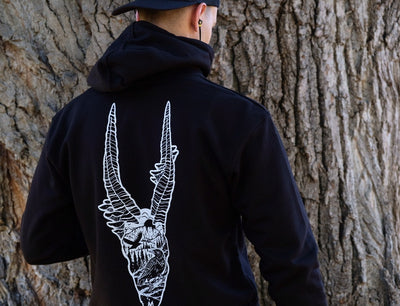 Black Heavy Weight Pullover Hoodie- Made in the USA