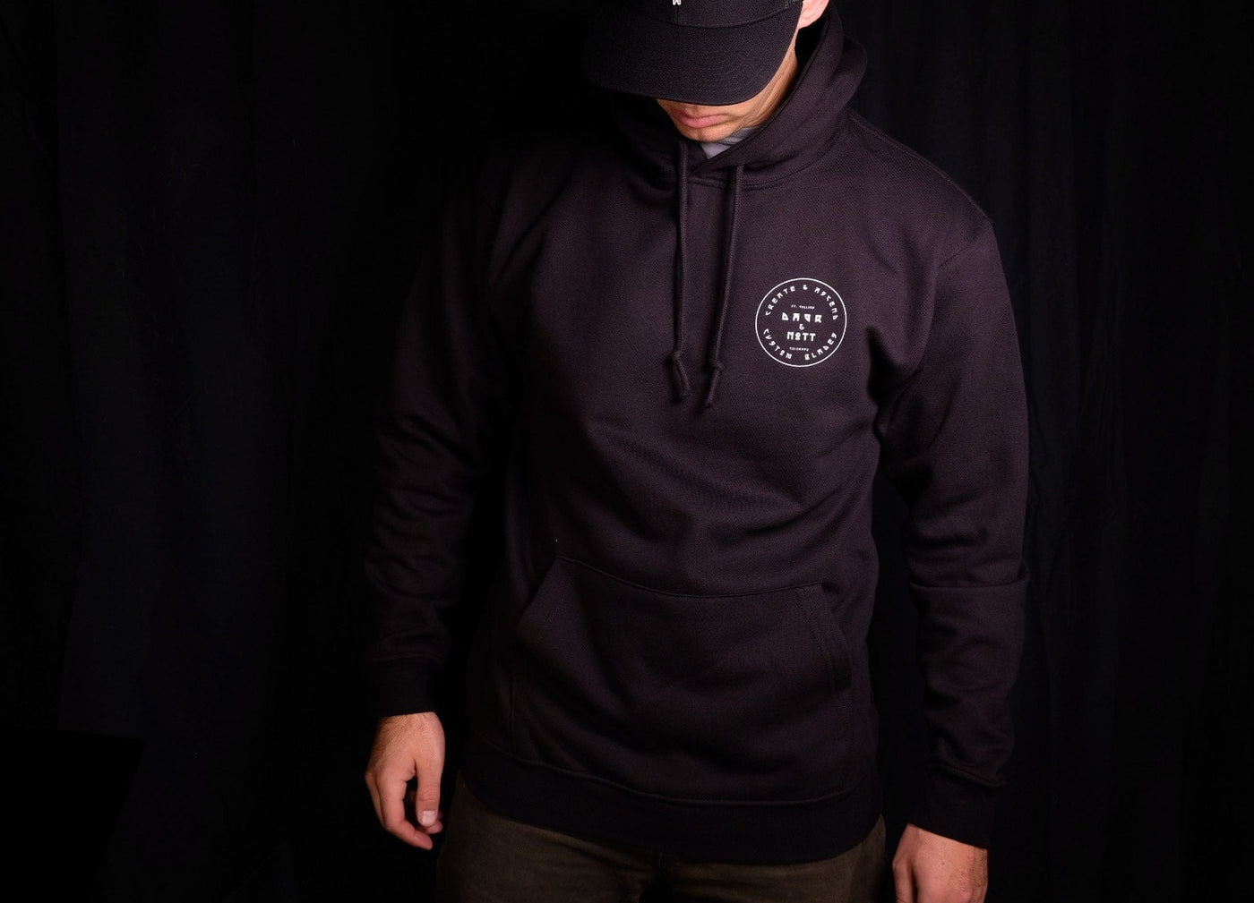 Black Heavy Weight Pullover Hoodie- Made in the USA